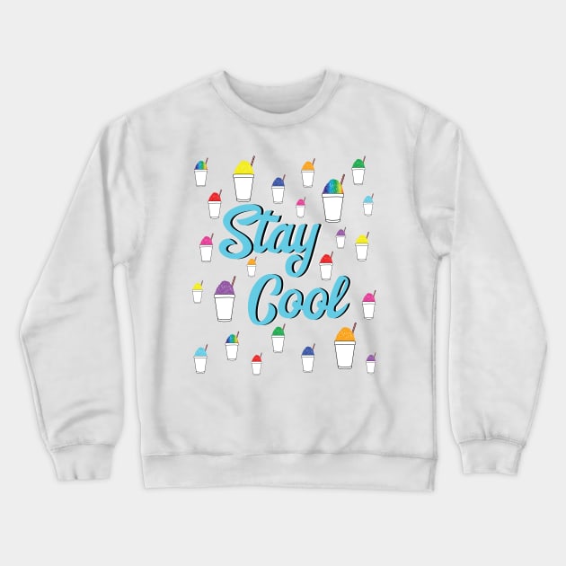 Stay Cool with Sweet Snowballs Rainbow Colour Colorful Travel New Orleans Nola Louisiana Spring Summer Crewneck Sweatshirt by Little Shop of Nola